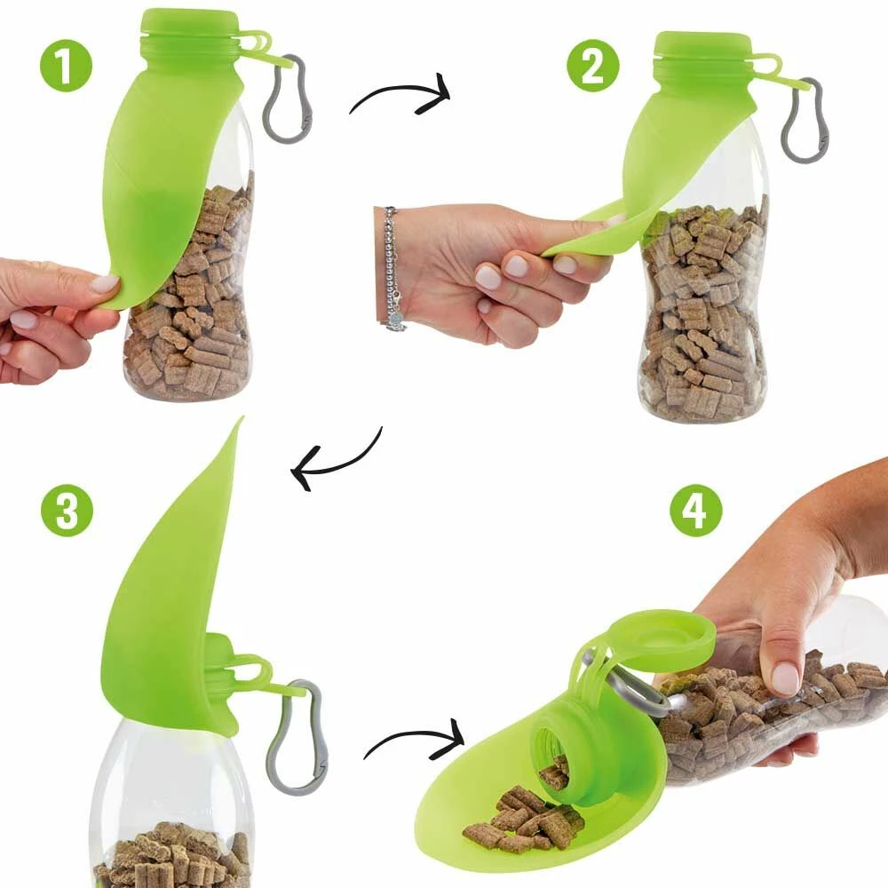 Hunde-Futterflasche Mit Silikon-Napfblatt 4 Hunde-Futterflasche Mit Silikon-Napfblatt – Bild 4