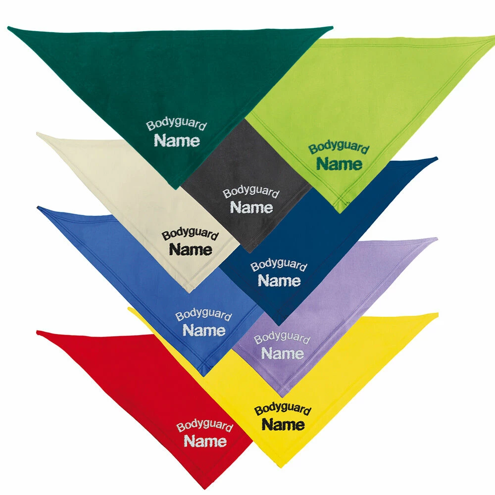 Besticktes Halstuch, Bodyguard + Name 2 Besticktes Halstuch, Bodyguard + Name – Bild 2