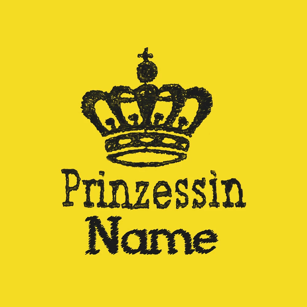 Besticktes Halstuch, Prinzessin + Krone + Name 3 Besticktes Halstuch, Prinzessin + Krone + Name – Bild 3