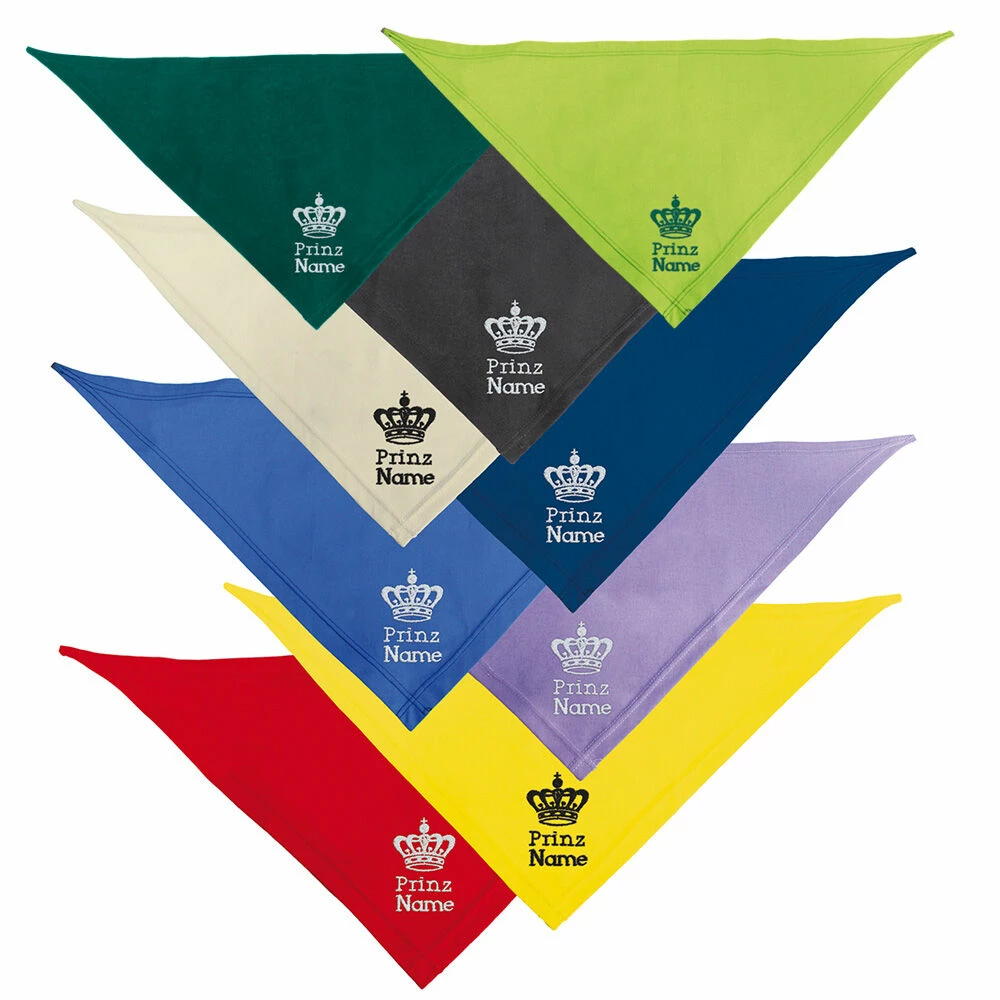 Besticktes Halstuch Prinz + Name 2 Besticktes Halstuch Prinz + Name – Bild 2