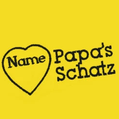 Besticktes Halstuch Papa´s Schatz + Name Im Herz -Günstiges Schecker Geschäft 090677 2