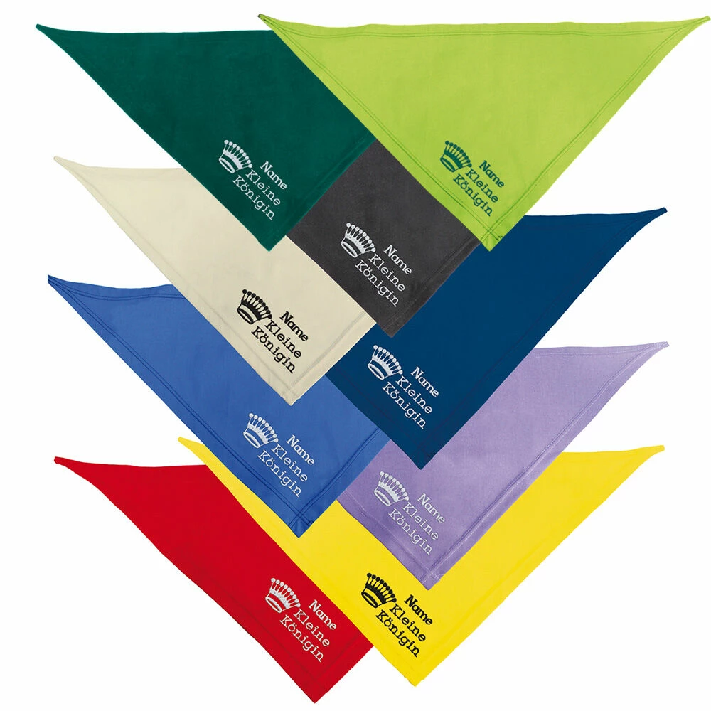 Besticktes Halstuch Kleine Königin + Krone + Name 2 Besticktes Halstuch Kleine Königin + Krone + Name – Bild 2