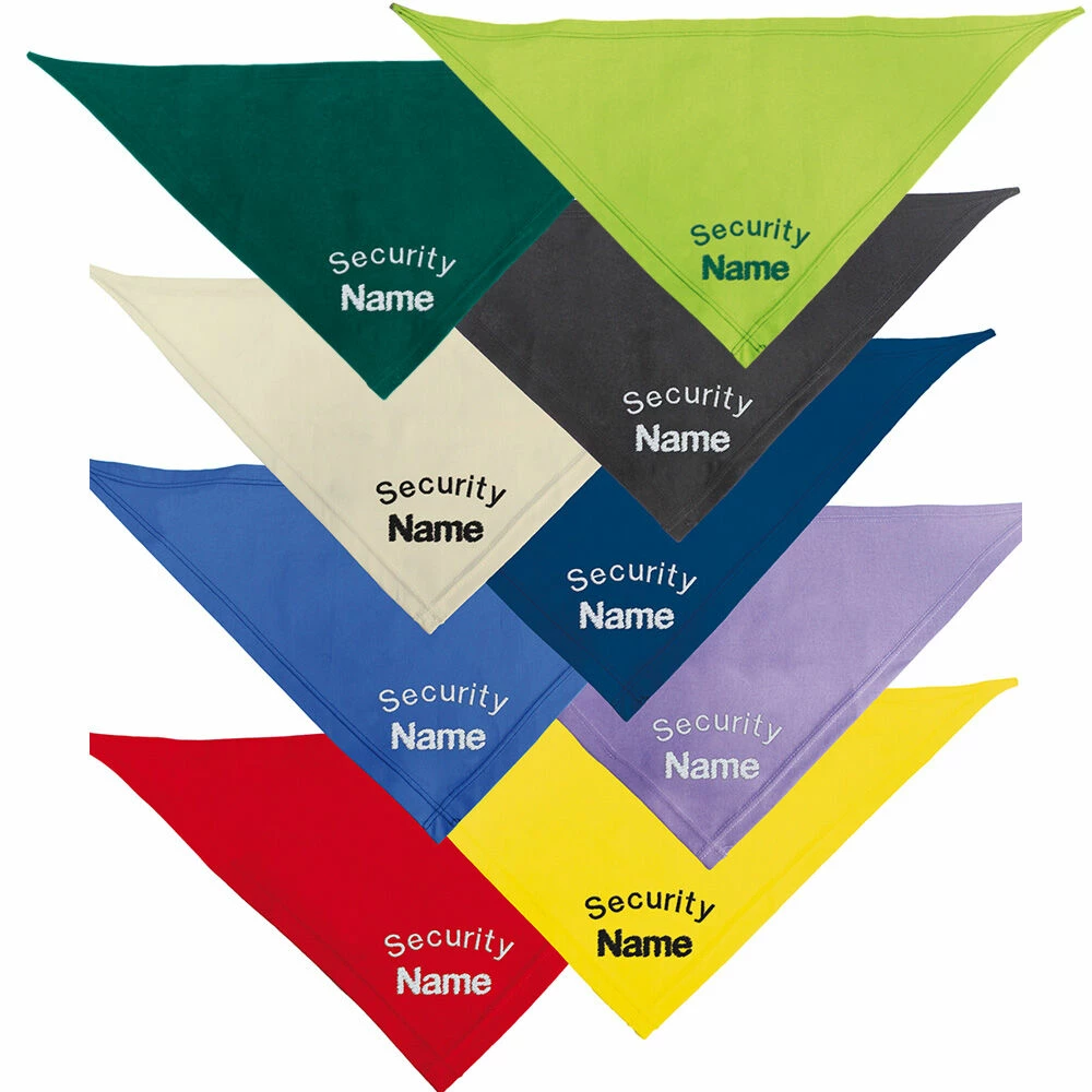 Besticktes Halstuch Security + Name 2 Besticktes Halstuch Security + Name – Bild 2