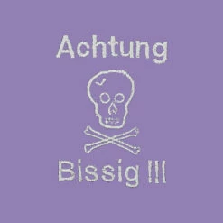 Besticktes Halstuch Totenkopf, Achtung Bissig! 5 Besticktes Halstuch Totenkopf, Achtung Bissig! -Günstiges Schecker Geschäft 090682 2