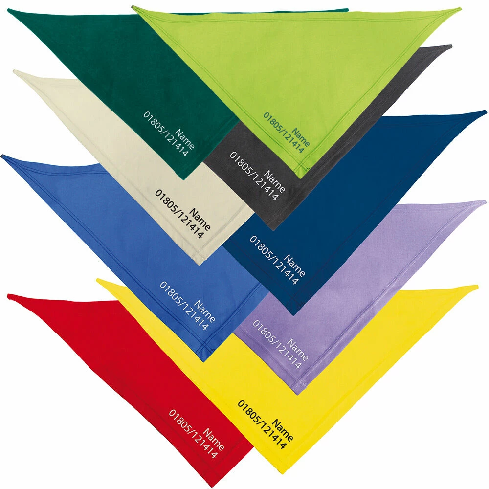 Besticktes Halstuch Tel. Nr. + Name 2 Besticktes Halstuch Tel. Nr. + Name – Bild 2