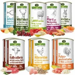 11 X Schecker Hundemenü-Dosen 410g (11-er 410g)