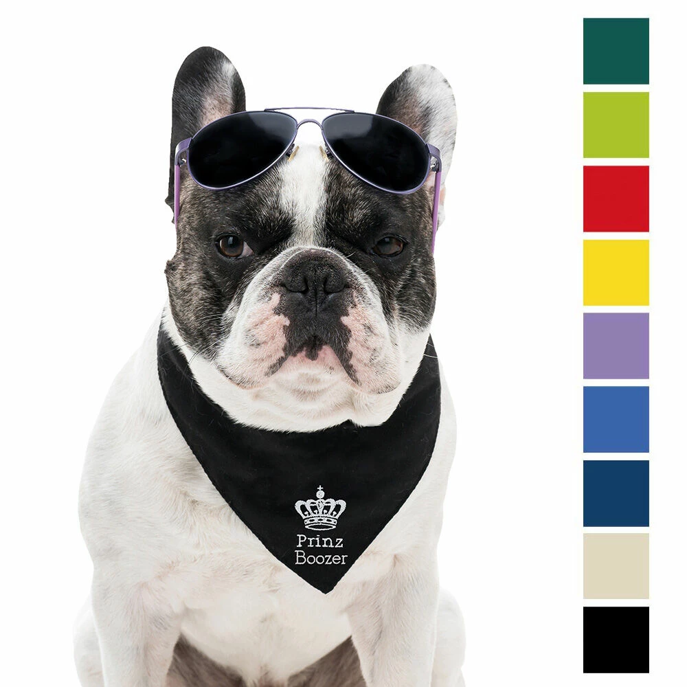 Besticktes Halstuch Prinz + Name 1 Besticktes Halstuch Prinz + Name