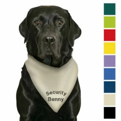 Besticktes Halstuch Security + Name