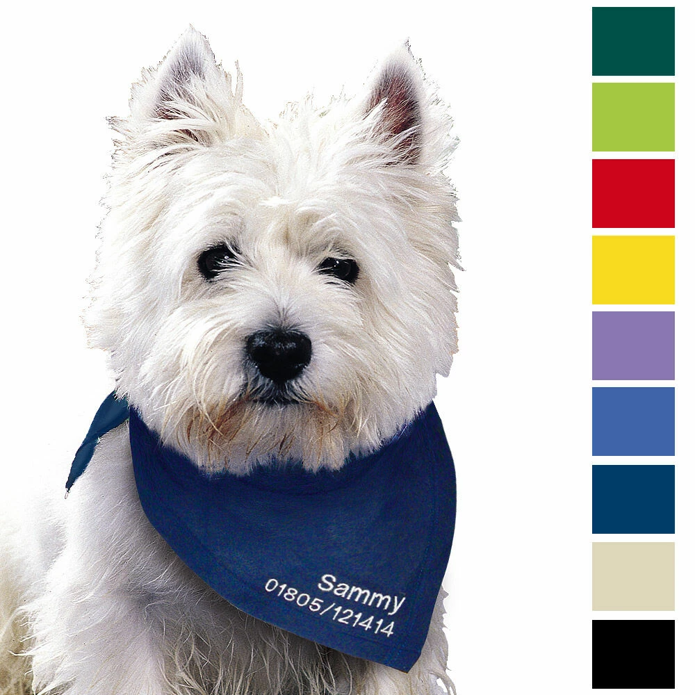 Besticktes Halstuch Tel. Nr. + Name 1 Besticktes Halstuch Tel. Nr. + Name