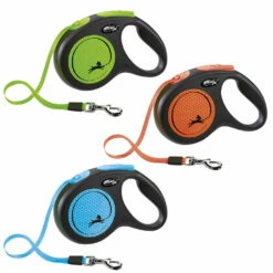Flexi® New Neon 5 M / 25 Kg - Mit Gurt