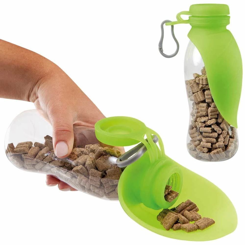 Hunde-Futterflasche Mit Silikon-Napfblatt 1 Hunde-Futterflasche Mit Silikon-Napfblatt