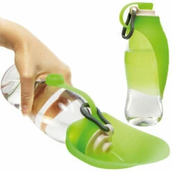 Hunde-Trinkflasche Mit Silikon-Trinkblatt