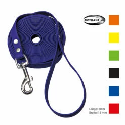 Schecker Biothane® Schleppleine Mit Handschlaufe, 10 M / 13 Mm
