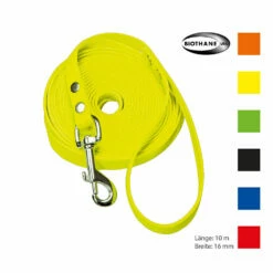 Schecker Biothane® Schleppleine Mit Handschlaufe, 10 M / 16mm