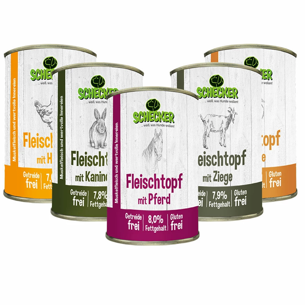 Schecker Fleischtopf Testpaket - 5 X 410 Gr. 1 Schecker Fleischtopf Testpaket - 5 X 410 Gr.